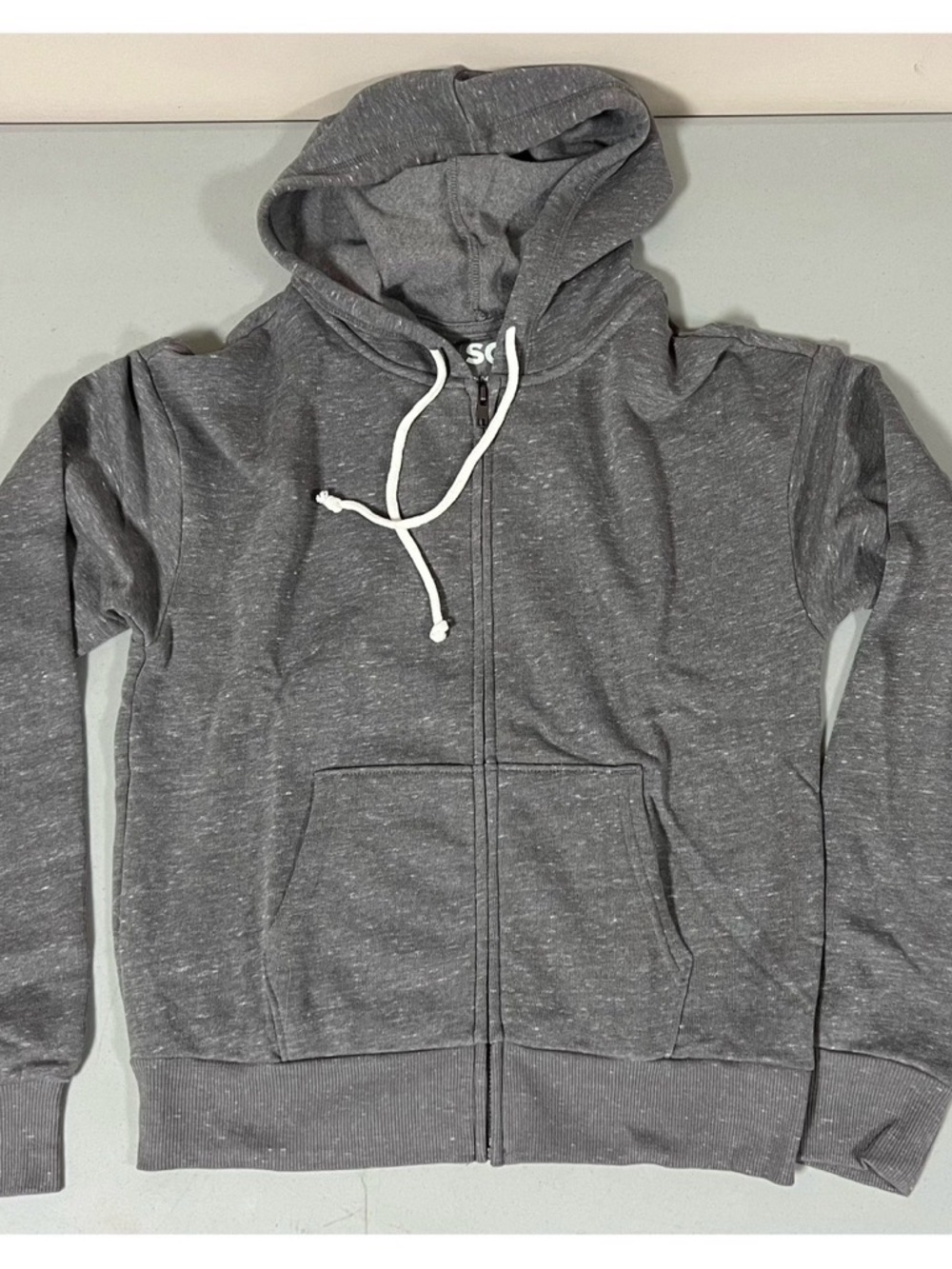 SO Gray Zipper Sweater Sweatshirt Hoodie Size S ⛓️ #winter #sweatshirt #hoodie